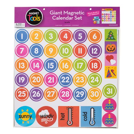 Magnets Tools&#x2122; Giant Magnetic Calendar Set